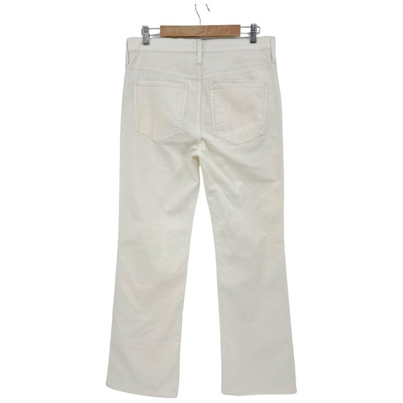 J. Crew Tall High Rise Slim Demi Boot Pant in Corduroy Off White Size 31T NEW - Picture 2 of 10
